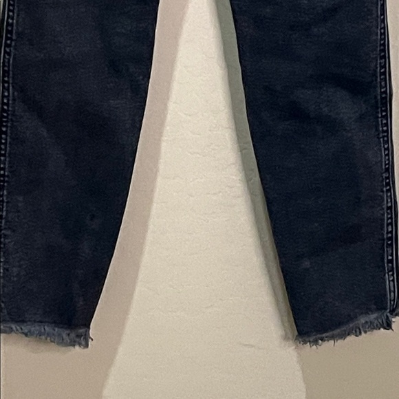 We The Free People Jeans Skinny Slim Vintage Black Raw Hem Fray - Picture 4 of 15